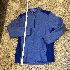 Men’s large under Armour quarter zip sweatshirt cold gear blue